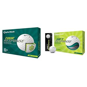 TaylorMade Unisex's Tour Response Golf Ball, White, One Size & Unisex's Soft Response Golf Ball, White, One Size