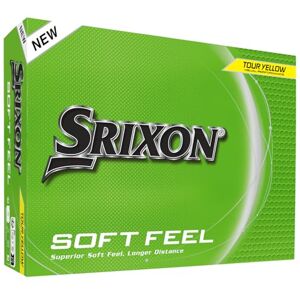 Srixon SOFT FEEL_14 Ultra-soft and long distance golf balls Stable trajectory and controlled spin Premium feel and control around the green Yellow/White Srixon SOFT FEEL_14 Ultra-soft and long distance golf balls Stable trajectory and controlled spin Premium feel and control around the green Yellow/White