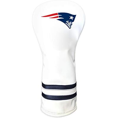 Team Golf NFL New England Patriots White Vintage Fairway Head Cover White Vintage Fairway Golf Club Headcover, Form Fitting Design, Retro Design Team Golf NFL New England Patriots White Vintage Fairway Head Cover White Vintage Fairway Golf Club Headcover, Form Fitting Design, Retro Design