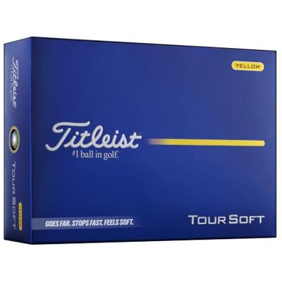 Titleist Tour Soft Golf Ball, Pack of 12 Titleist Tour Soft Golf Ball, Pack of 12