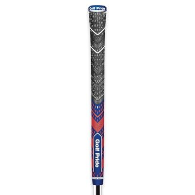 Golf Pride MCC Plus 4 Teams Golf Grips Std, Navy/Orange All-Weather Hybrid Grip with Larger Lower Hand, Brushed Cotton Cord and Pebbled Texture, Rubber Construction Golf Pride MCC Plus 4 Teams Golf Grips Std, Navy/Orange All-Weather Hybrid Grip with Larger Lower Hand, Brushed Cotton Cord and Pebbled Texture, Rubber Construction