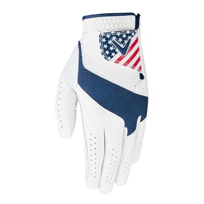 Callaway Golf Fusion Men's Golf Glove 2025 USA Colours Callaway Golf Fusion Men's Golf Glove 2025 USA Colours