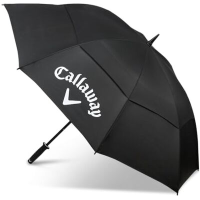 Callaway Golf Shield 64" Double Canopy Golf Umbrella, 2026, Black Callaway Golf Shield 64" Double Canopy Golf Umbrella, 2026, Black