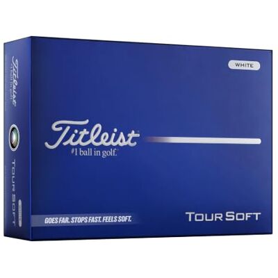 Titleist Tour Soft Golf Ball, Pack of 12 Titleist Tour Soft Golf Ball, Pack of 12