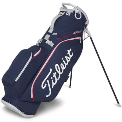 Titleist Players S4 StaDry Stand Golf Bag, Navy/Red/White Titleist Players S4 StaDry Stand Golf Bag, Navy/Red/White