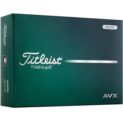 Titleist AVX Golf Ball, Pack of 12, White, Numbers 1-4 Titleist AVX Golf Ball, Pack of 12, White, Numbers 1-4