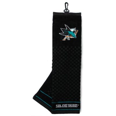 Team Golf NHL Embroidered Golf Towel, Checkered Scrubber Design, Embroidered Logo Team Golf NHL Embroidered Golf Towel, Checkered Scrubber Design, Embroidered Logo