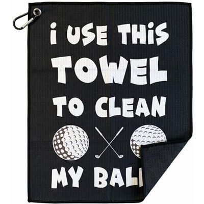 SHANKITGOLF Funny Golf Towel Gag Gift Clean Golf Balls Fun Golf Accessories With Clip For Golf Bag SHANKITGOLF Funny Golf Towel Gag Gift Clean Golf Balls Fun Golf Accessories With Clip For Golf Bag