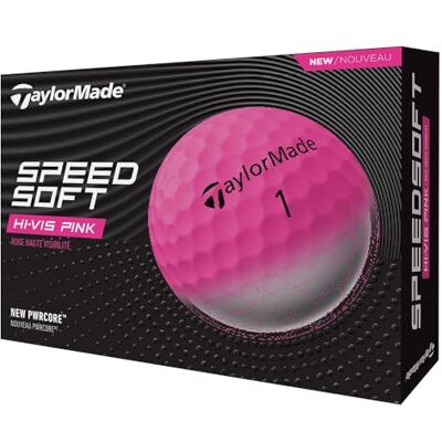 TaylorMade SpeedSoft Golf Balls, Maximum Distance with Ultra Soft Feel, Tee and Around the Green TaylorMade SpeedSoft Golf Balls, Maximum Distance with Ultra Soft Feel, Tee and Around the Green