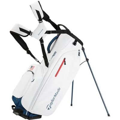 TaylorMade Golf Flextech Crossover Stand Bag Red/White/Blue TaylorMade Golf Flextech Crossover Stand Bag Red/White/Blue