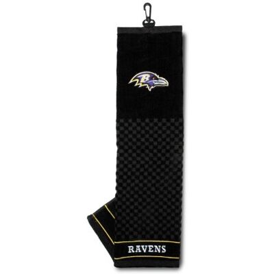 Team Golf NFL Embroidered Golf Towel, Checkered Scrubber Design, Embroidered Logo Team Golf NFL Embroidered Golf Towel, Checkered Scrubber Design, Embroidered Logo