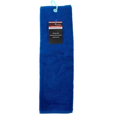 Brand Fusion Tri-Fold Velour Golf Towel (Royal Blue) Brand Fusion Tri-Fold Velour Golf Towel (Royal Blue)