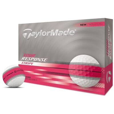 TaylorMade Golf 2025 Tour Response Stripe Pink One Dozen TaylorMade Golf 2025 Tour Response Stripe Pink One Dozen