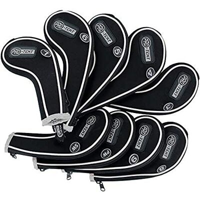 Pro-Tekt Pro Tekt Golf Deluxe Iron Zip Headcovers Pro-Tekt Pro Tekt Golf Deluxe Iron Zip Headcovers