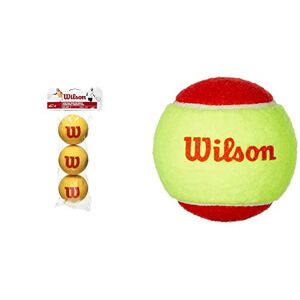 Wilson Tennis Balls, Starter Foam, Pack of 3, Yellow/Red, for Children, WRZ258900 & Tennis Balls, Starter Red, Pack of 3, Yellow/Red, for Children, WRT137001