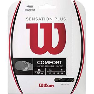 Wilson Unisex-Adult Sensation Plus Racket strings, Black, 16 Wilson Unisex-Adult Sensation Plus Racket strings, Black, 16