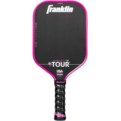 Franklin Sports Franklin Sport Pro Pickleball Paddle FS Tour Series Carbon Fiber Official USA Pickleball (USAPA) Approved Dynasty Pro Player 14mm Polymer Core Pink Franklin Sports Franklin Sport Pro Pickleball Paddle FS Tour Series Carbon Fiber Official USA Pickleball (USAPA) Approved Dynasty Pro Player 14mm Polymer Core Pink