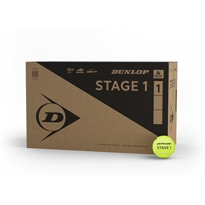 Dunlop Tennis Balls Stage 1 Green, 72 Balls Dunlop Tennis Balls Stage 1 Green, 72 Balls
