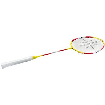 Sure Shot Beijing Adult Badminton Racket, Yellow/Red/Silver, 26.35 Inch Sure Shot Beijing Adult Badminton Racket, Yellow/Red/Silver, 26.35 Inch