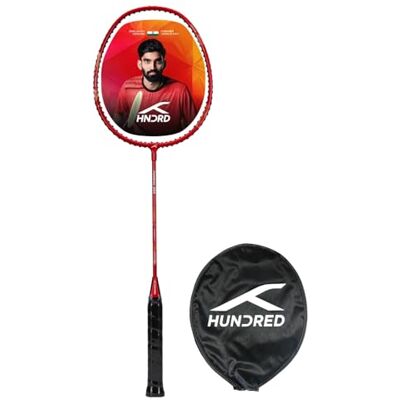 HUNDRED Powertek 200 PRO Badminton Racquet with Head Cover (Black, Size:Standard,Grip Size:G5) Strung Material:Aluminium For Intermediate Players Weight:95 grams Maximum String Tension- 18-20lbs HUNDRED Powertek 200 PRO Badminton Racquet with Head Cover (Black, Size:Standard,Grip Size:G5) Strung Material:Aluminium For Intermediate Players Weight:95 grams Maximum String Tension- 18-20lbs