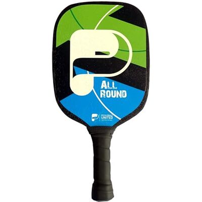United All Round Pickleball Paddle Lightweight Wood Paddle with Cork Core Beginner-Friendly Design 7-Ply Wood Face for Balance & Control Durable Grip, Black United All Round Pickleball Paddle Lightweight Wood Paddle with Cork Core Beginner-Friendly Design 7-Ply Wood Face for Balance & Control Durable Grip, Black
