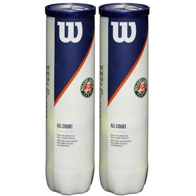 Wilson Unisex-Adult Roland Garros All Court Tennis Ball, Yellow, 18 × 8 Wilson Unisex-Adult Roland Garros All Court Tennis Ball, Yellow, 18 × 8