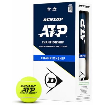 Dunlop Tennis Ball ATP Championship for sand, hard court and turf (2x4 balls) Dunlop Tennis Ball ATP Championship for sand, hard court and turf (2x4 balls)