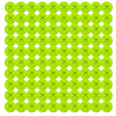 OZO Pickleball Set of 100 Outdoor Balls, 40 holes, Rotational Mould OZO Pickleball Set of 100 Outdoor Balls, 40 holes, Rotational Mould