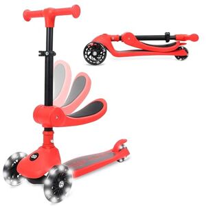 SereneLife Kids Scooter for Ages 3–7 – 3 Wheel Kick Scooter with Seat Option, Light-Up LED Wheels, Lean-to-Steer, Foldable, Adjustable Height, 50 kg Capacity SereneLife Kids Scooter for Ages 3–7 – 3 Wheel Kick Scooter with Seat Option, Light-Up LED Wheels, Lean-to-Steer, Foldable, Adjustable Height, 50 kg Capacity