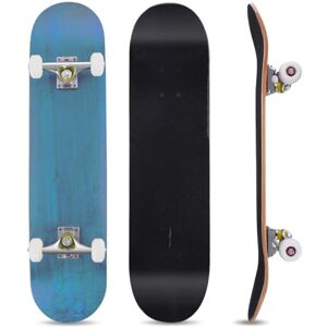 GYMAX Skateboard, 31 x 8 Inch Complete Skateboard with ABEC-7 Ball Bearings, 7-Layer Maple Wood Deck Double Kick Standard Skateboards for Kids Adult Beginners, Blue GYMAX Skateboard, 31 x 8 Inch Complete Skateboard with ABEC-7 Ball Bearings, 7-Layer Maple Wood Deck Double Kick Standard Skateboards for Kids Adult Beginners, Blue