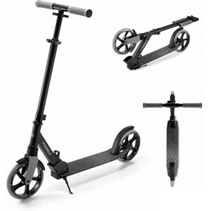 Kinderkraft FREELY up to 100 kg, Scooter, Foldable Scooter, for Children from 5 years and Adults, large 20 cm PU Wheels, Adjustable Handlebar height from 82 cm to 105 cm, Black Kinderkraft FREELY up to 100 kg, Scooter, Foldable Scooter, for Children from 5 years and Adults, large 20 cm PU Wheels, Adjustable Handlebar height from 82 cm to 105 cm, Black