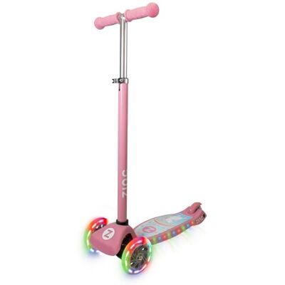 ZINC Superstar Kids Scooter for Ages 3+ – Three Wheeled Boys & Girls Scooter with LED Light Up Deck & Wheels, Adjustable Handlebar, Lean ‘n’ Steer Controls, Rear Brake, Soft Rubber Grips ZINC Superstar Kids Scooter for Ages 3+ – Three Wheeled Boys & Girls Scooter with LED Light Up Deck & Wheels, Adjustable Handlebar, Lean ‘n’ Steer Controls, Rear Brake, Soft Rubber Grips