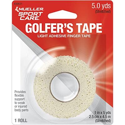 MUELLER MU430631 Golfers Grip Tape, White, 0.25x4.5 m (Pack of 1) MUELLER MU430631 Golfers Grip Tape, White, 0.25x4.5 m (Pack of 1)