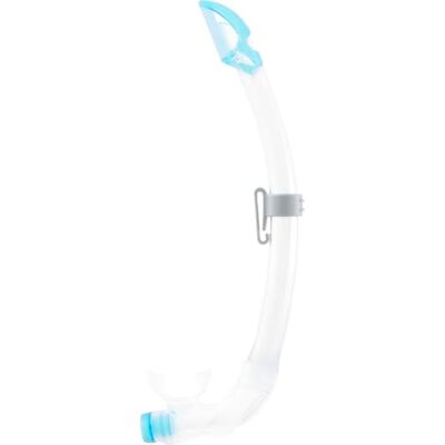 CRESSI Mexico Pro Snorkel Transparent/Aquamarine Snorkel Tube equipped with Splash Guard and Elliptical Silicone Exhalation Valve, ideal for Freediving and Snorkeling, One Size Unisex CRESSI Mexico Pro Snorkel Transparent/Aquamarine Snorkel Tube equipped with Splash Guard and Elliptical Silicone Exhalation Valve, ideal for Freediving and Snorkeling, One Size Unisex