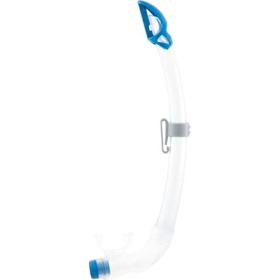 CRESSI Mexico Pro Snorkel Transparent/Light Blue Snorkel Tube equipped with Splash Guard and Elliptical Silicone Exhalation Valve, ideal for Freediving and Snorkeling, One Size Unisex CRESSI Mexico Pro Snorkel Transparent/Light Blue Snorkel Tube equipped with Splash Guard and Elliptical Silicone Exhalation Valve, ideal for Freediving and Snorkeling, One Size Unisex