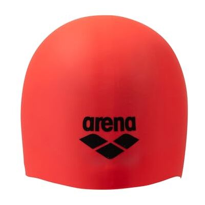 ARENA Unisex Long Hair Silicone Swim Cap Comfortable Extra Soft High Elasticity Bathing Cap for Women and Men Everyday Use and Training, Bright Coral/Asphalt ARENA Unisex Long Hair Silicone Swim Cap Comfortable Extra Soft High Elasticity Bathing Cap for Women and Men Everyday Use and Training, Bright Coral/Asphalt