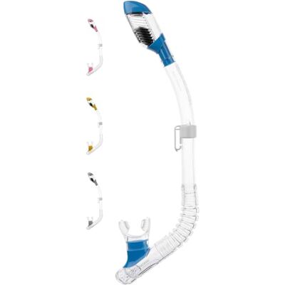 CRESSI since 1946 Minidry snorkel for kids and youth with splash guard dry valve flexible tube and quick purge system for sea snorkelling and junior water activities CRESSI since 1946 Minidry snorkel for kids and youth with splash guard dry valve flexible tube and quick purge system for sea snorkelling and junior water activities