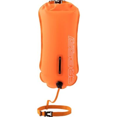 CRESSI Glide Pro Swim Buoy 28 L, Orange High Visibility Tow Float For Open Water Swimming Secure Waterproof Compartment for Wild Swimming Float Adjustable Waist Belt for Adult Buoyancy Aids CRESSI Glide Pro Swim Buoy 28 L, Orange High Visibility Tow Float For Open Water Swimming Secure Waterproof Compartment for Wild Swimming Float Adjustable Waist Belt for Adult Buoyancy Aids