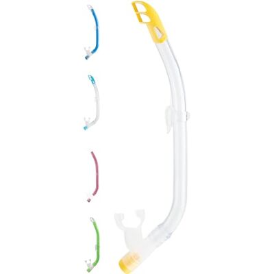 CRESSI since 1946 Top Snorkel for Kids Semi Dry Flexible Tube Purge Valve CRESSI since 1946 Top Snorkel for Kids Semi Dry Flexible Tube Purge Valve