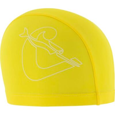 CRESSI Tago Swim Cap Spandex, Adult Swimming Cap in Spandex, Yellow/White, One Size CRESSI Tago Swim Cap Spandex, Adult Swimming Cap in Spandex, Yellow/White, One Size