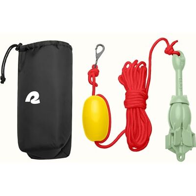 Retrospec Mainstay 3.5 lbs Folding Grapnel Anchor Kit with 26FT Rope, PP Buoy, Water Resistant Travel Bag and Rust Resistant Snap Hook & Anchor for Inflatable Paddle Boards, Docks & Kayaks Retrospec Mainstay 3.5 lbs Folding Grapnel Anchor Kit with 26FT Rope, PP Buoy, Water Resistant Travel Bag and Rust Resistant Snap Hook & Anchor for Inflatable Paddle Boards, Docks & Kayaks