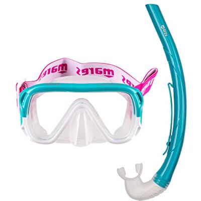 Mares Combo Keewee Junior Kids Snorkelling Set 8-14 yrs, Single Lens Silicone Mask and Ergonomic Snorkel with Silicone Mouthpiece Mares Combo Keewee Junior Kids Snorkelling Set 8-14 yrs, Single Lens Silicone Mask and Ergonomic Snorkel with Silicone Mouthpiece