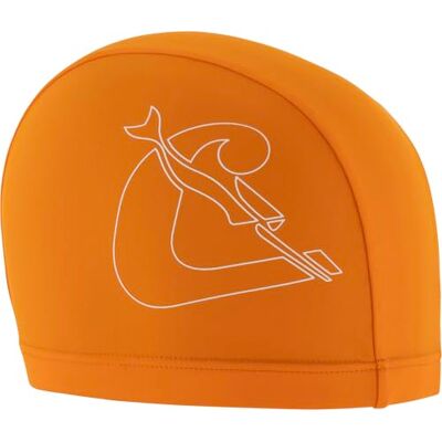 CRESSI Tago Swim Cap Spandex, Adult Swimming Cap in Spandex, Orange/White, One Size CRESSI Tago Swim Cap Spandex, Adult Swimming Cap in Spandex, Orange/White, One Size