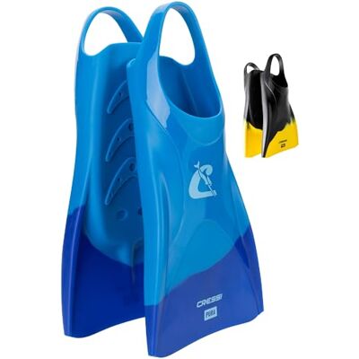 CRESSI Pura Swim Fins Flexible Silicone Unisex Adult Flippers for Comfort & Durability Fins for Swimming Training Blue/Azure 8.5/10.5 UK CRESSI Pura Swim Fins Flexible Silicone Unisex Adult Flippers for Comfort & Durability Fins for Swimming Training Blue/Azure 8.5/10.5 UK