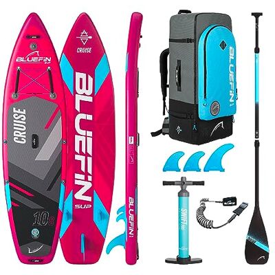 Bluefin SUP Cruise 10'8 Inflatable Paddle Board Adult board Cruise 10'8 SUP Paddle Board Accessories included Bluefin SUP Cruise 10'8 Inflatable Paddle Board Adult board Cruise 10'8 SUP Paddle Board Accessories included