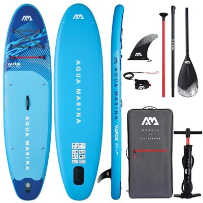 Aqua Marina VAPOR 10'4" All Round Inflatable Stand Up Paddleboard Package Aqua Marina VAPOR 10'4" All Round Inflatable Stand Up Paddleboard Package
