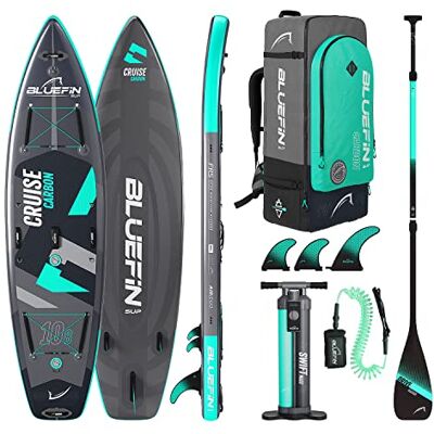 Bluefin SUP Cruise Carbon 10'8 Inflatable Paddle Board Adult SUP board Cruise Carbon 10'8 SUP Paddleboard Package Portable & Travel safe Carbon Paddle Board Accessories included Bluefin SUP Cruise Carbon 10'8 Inflatable Paddle Board Adult SUP board Cruise Carbon 10'8 SUP Paddleboard Package Portable & Travel safe Carbon Paddle Board Accessories included