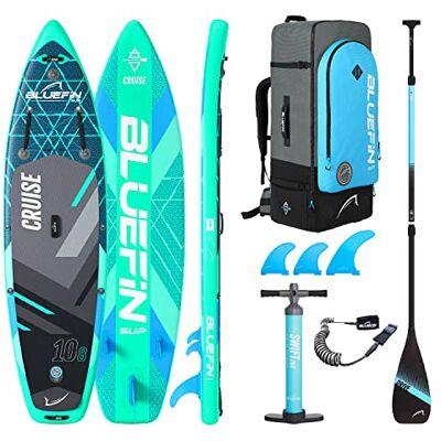 Bluefin SUP Cruise 10'8 Inflatable Paddle Board Adult board Cruise 10'8 SUP Paddle Board Accessories included Bluefin SUP Cruise 10'8 Inflatable Paddle Board Adult board Cruise 10'8 SUP Paddle Board Accessories included