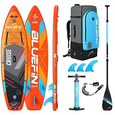 Bluefin SUP Bluefin Cruise 9'8 Inflatable Paddle Board Adult and Junior SUP board Bluefin Cruise SUP Portable & Travel Safe Paddle Board Accessories included Bluefin SUP Bluefin Cruise 9'8 Inflatable Paddle Board Adult and Junior SUP board Bluefin Cruise SUP Portable & Travel Safe Paddle Board Accessories included