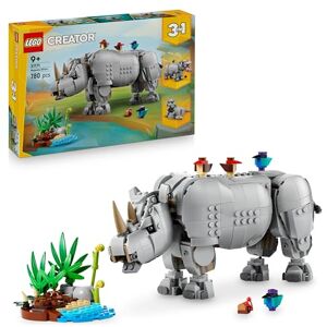Lego Creator 3in1 Wild Animals: Majestic Rhino with Birds Toy Animal Figure Transforms into a Hippo Model or a Walrus Creative Gift for 9+ Year Old Girls & Boys 31171 Lego Creator 3in1 Wild Animals: Majestic Rhino with Birds Toy Animal Figure Transforms into a Hippo Model or a Walrus Creative Gift for 9+ Year Old Girls & Boys 31171